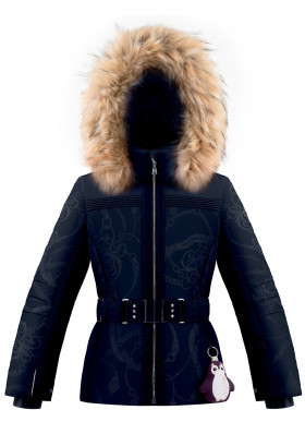 Dětská dívčí bunda Poivre Blanc W21-1003-JRGL/A Ski Jacket-embo gothic blue